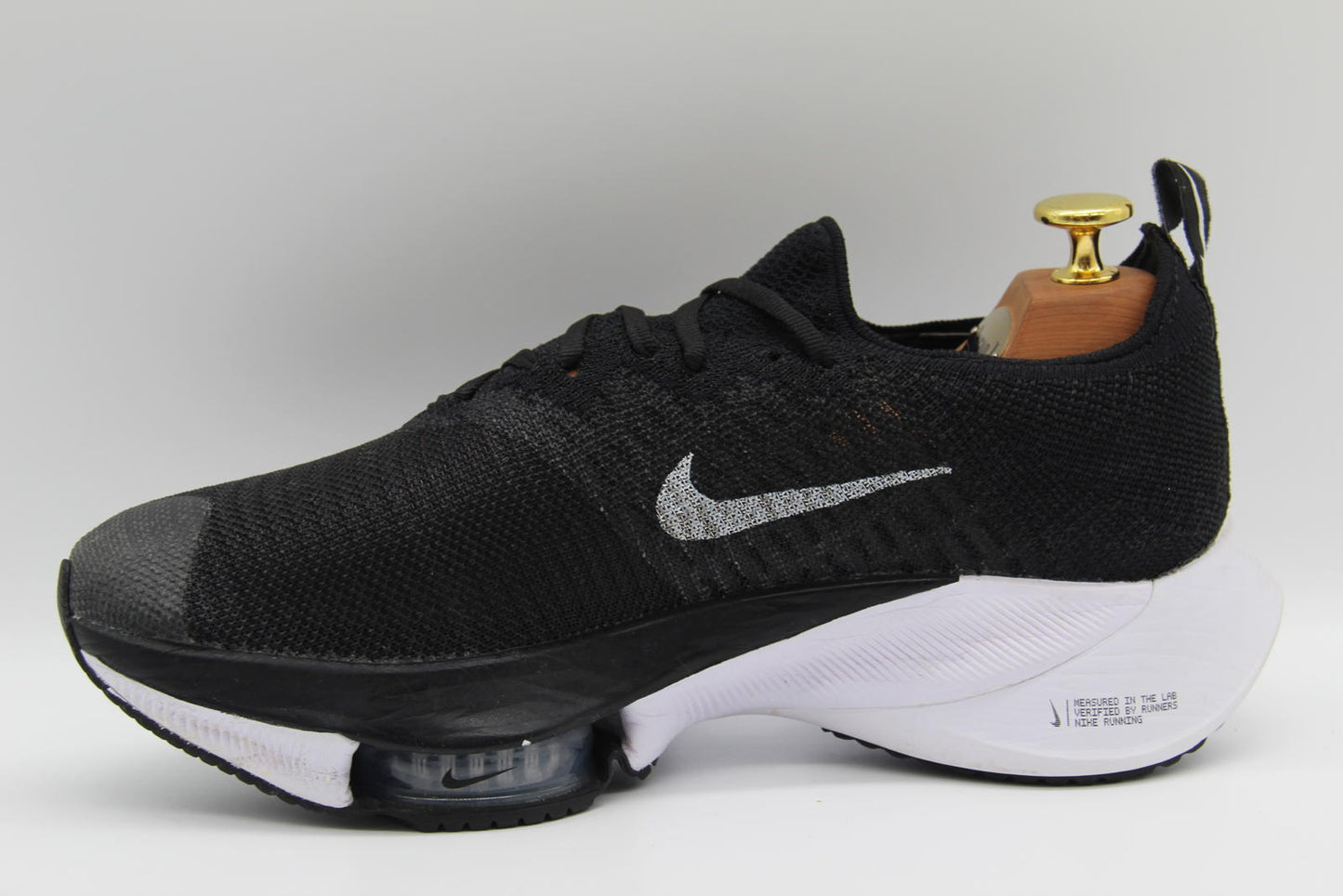 Nike Air Zoom Tempo Next% Flyknit Black/White Sneakers - US 8 / UK 7 / EU 41