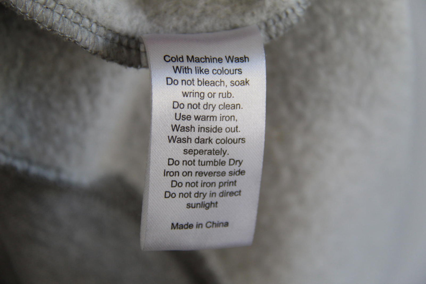 General Pants Co. Grey Crew Neck Brushed Back Fleece Sweatshirt - Size XS