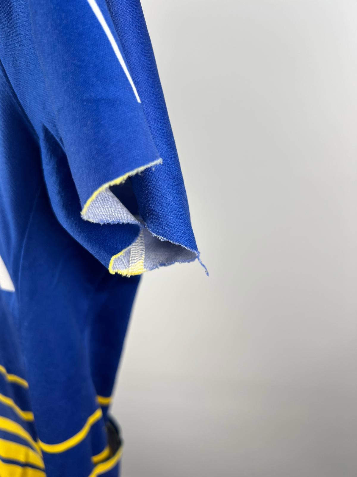 Assos Swiss-Made Club Pilas VARTA Cycling Jersey Blue/Yellow Size M