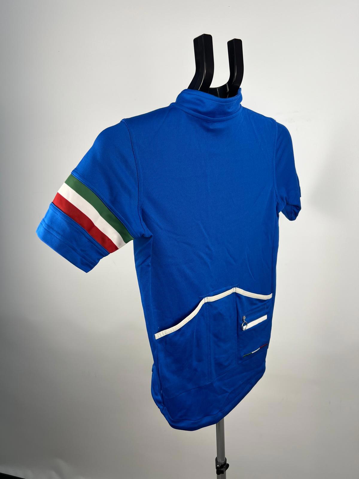 Rapha Country Jersey XS Blue Merino Blend Short-Sleeve Cycling Top