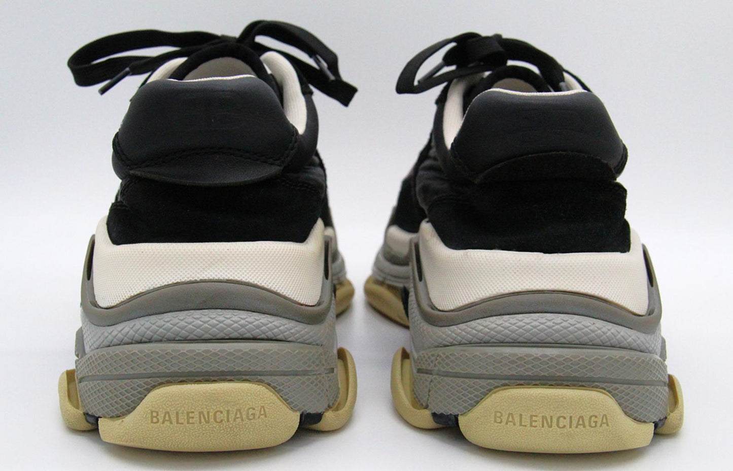 Balenciaga Triple S Sneakers Black and Burgundy Size EU 41