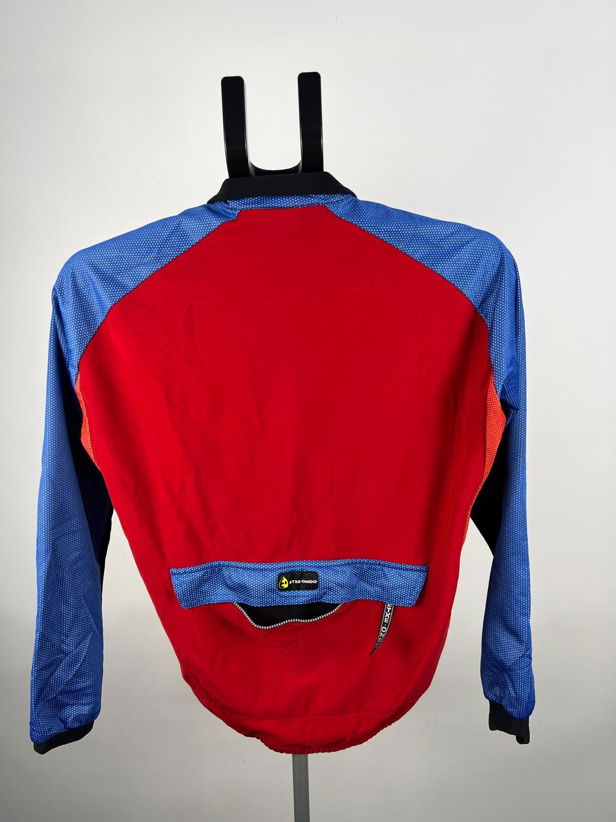 Etxe-Ondo Windstopper Cycling Jacket - M - Red/Blue - Full Zip - Made in Spain