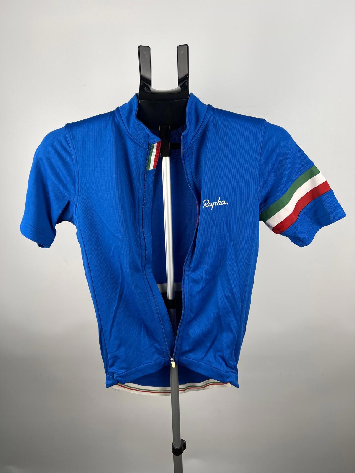 Rapha Country Jersey XS Blue Merino Blend Short-Sleeve Cycling Top