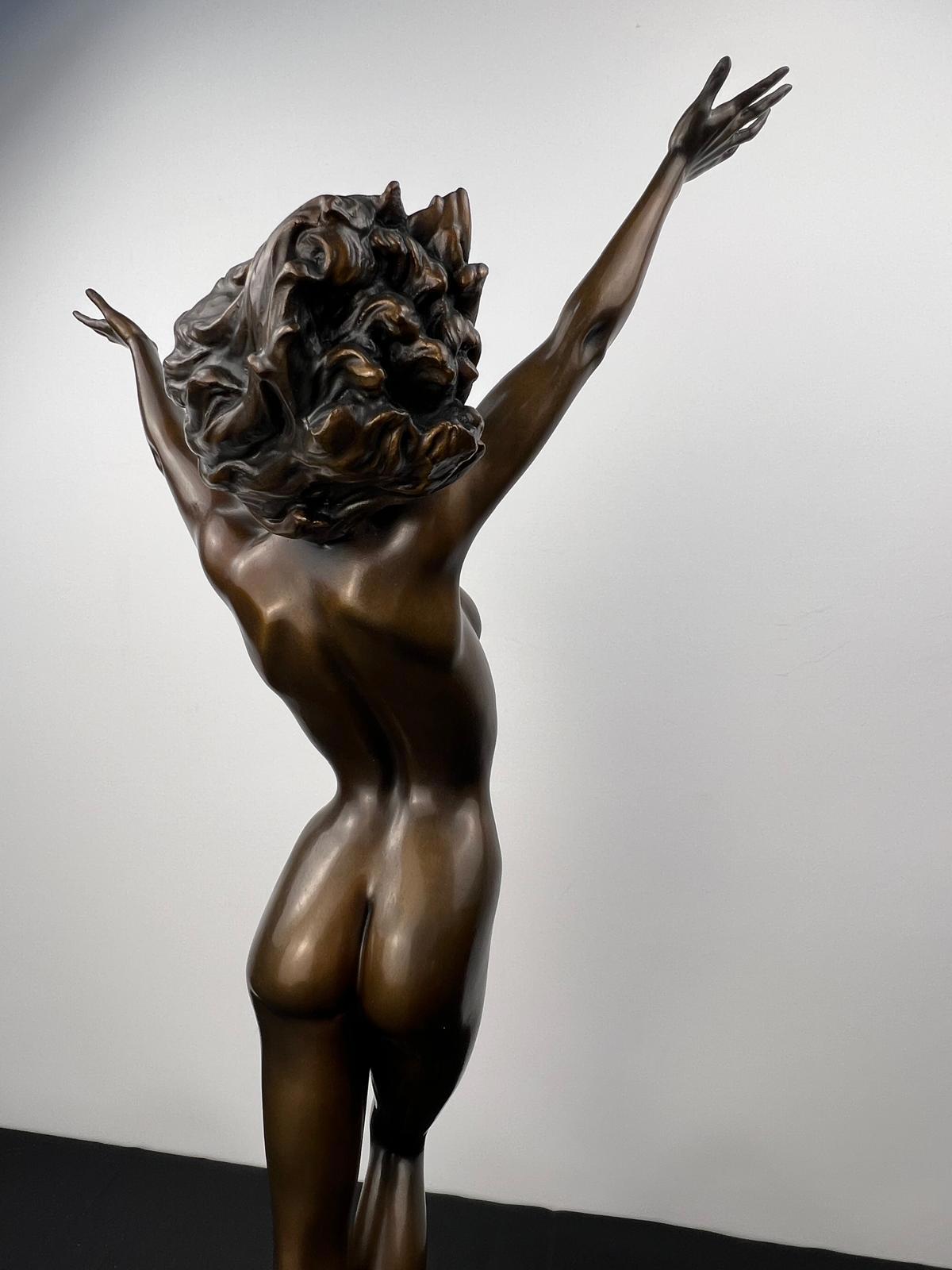 Genuine 'Gratitude' Bronze Sculpture by Danielle Anjou