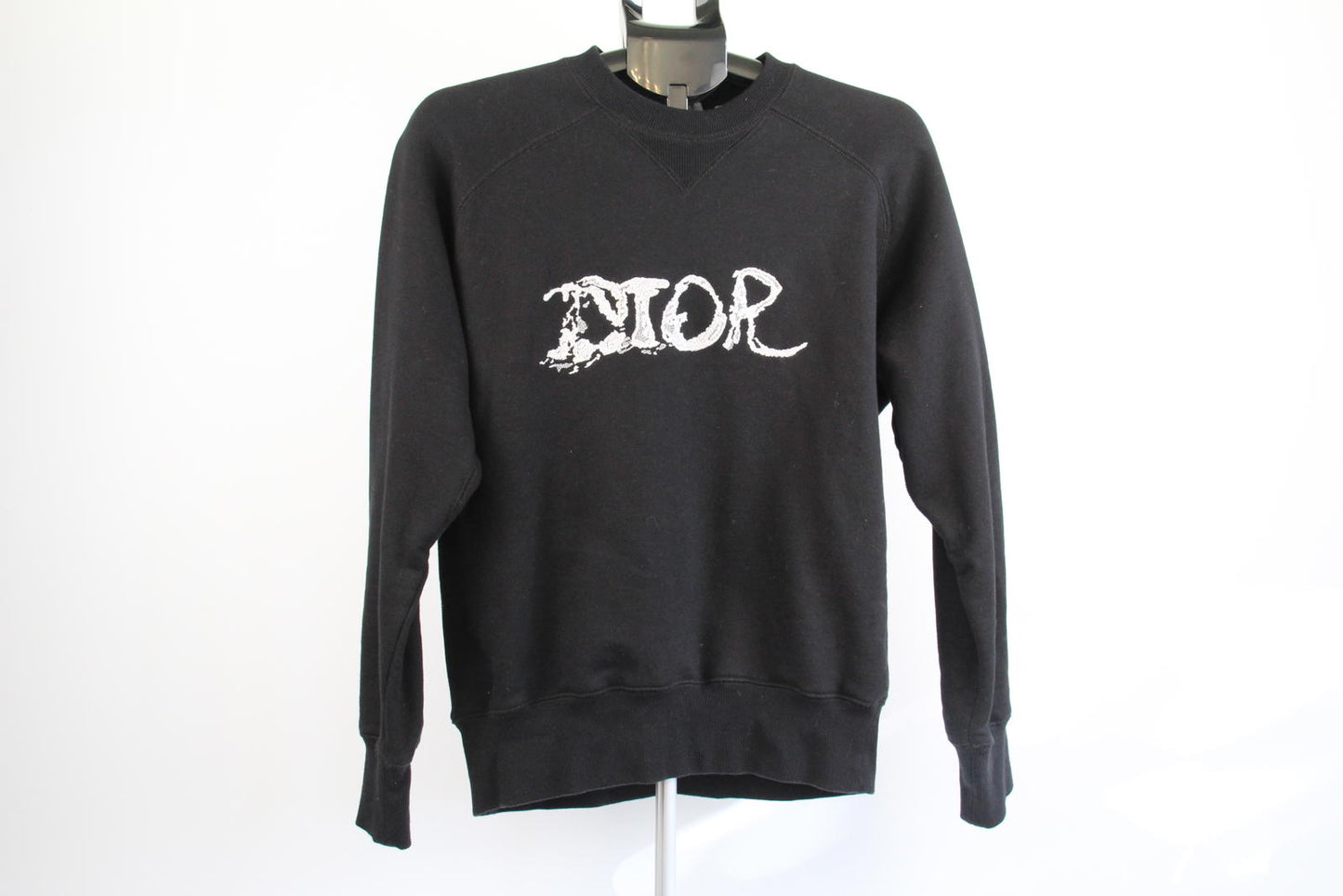 Dior x Peter Doig Black Distressed Logo Sweatshirt
