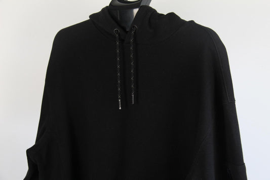 CSG Men's Black Pullover Hoodie – Size 2XL – Cotton Blend – Arm Zip Pocket
