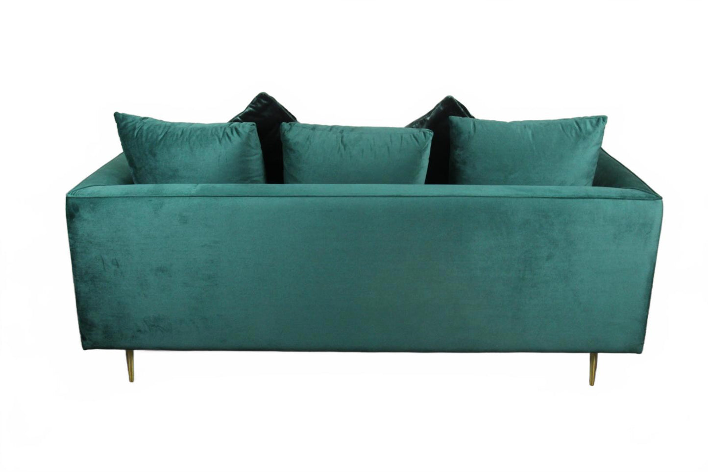 Luxury green velvet 3-seater lounge