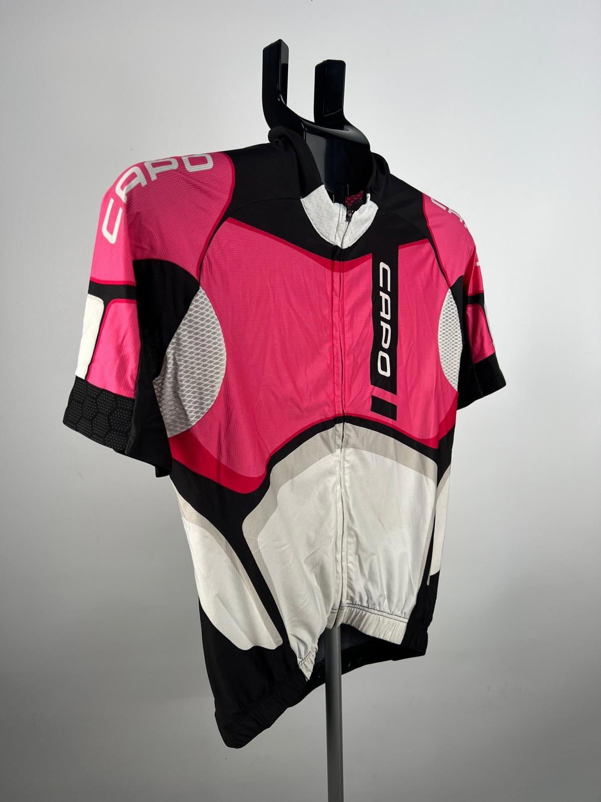 Capo - Made in Italy - Cycling Jersey Top - Size S - Grey/Pink