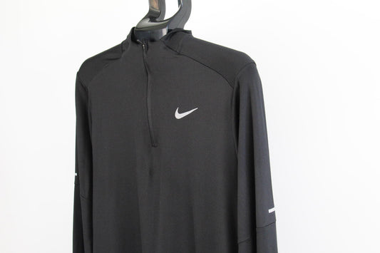 Nike Dri-FIT 1/4 Zip Performance Top – Size M – Black