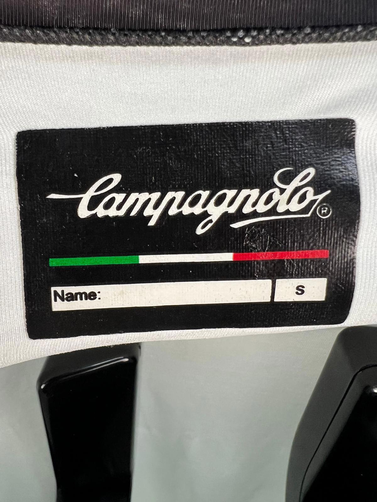 Campagnolo Cycling Jersey - S - Light Blue Striped - Quarter Zip - Rear Pockets