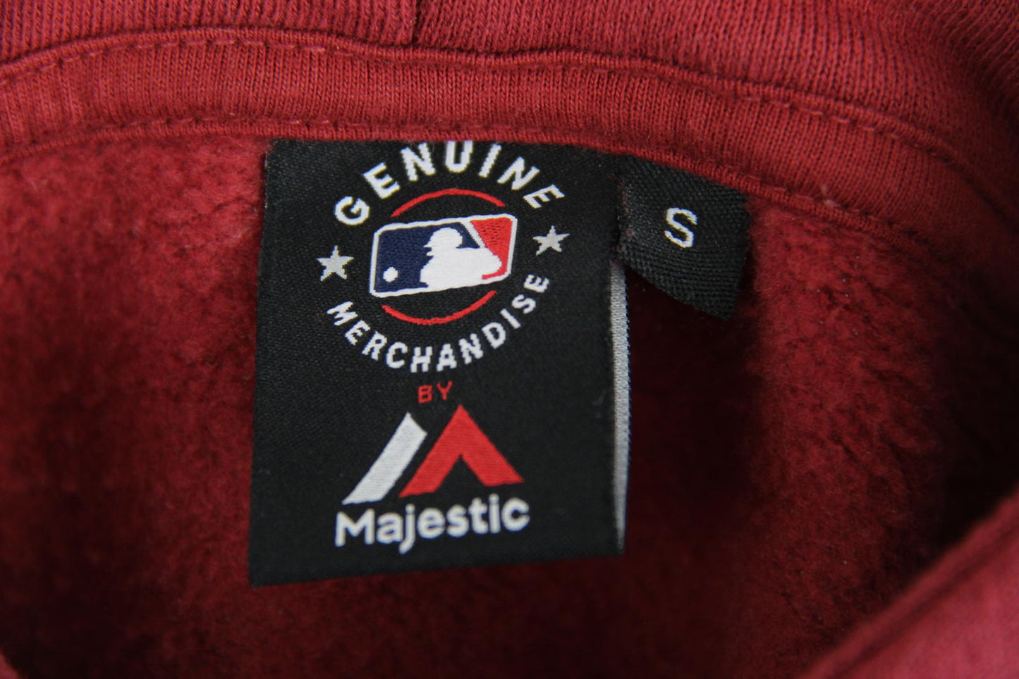 Majestic MLB Boston Red Sox Hoodie – Size Small – Maroon – Genuine Merchandise