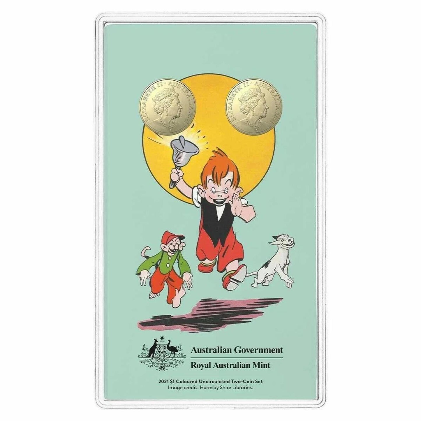 Ginger Meggs 100 Years of Adventure 2021 $1 Coloured Uncirculated Two-Coin Set