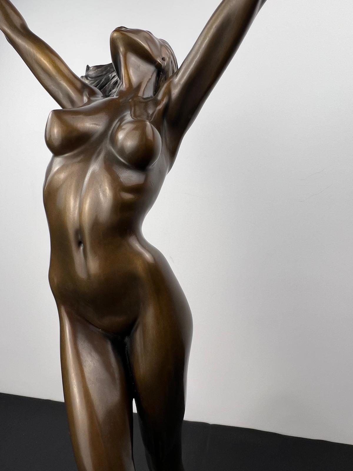 Genuine 'Gratitude' Bronze Sculpture by Danielle Anjou
