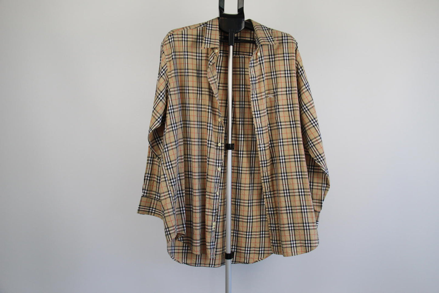 Burberry London Men’s Classic Nova Check Long Sleeve Shirt – Size XL