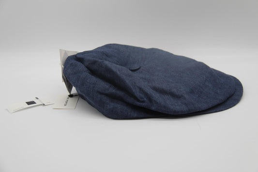 Lock & Co. Hatters Navy Linen Flat Cap 7 1/4 (59cm) NWT Made in England