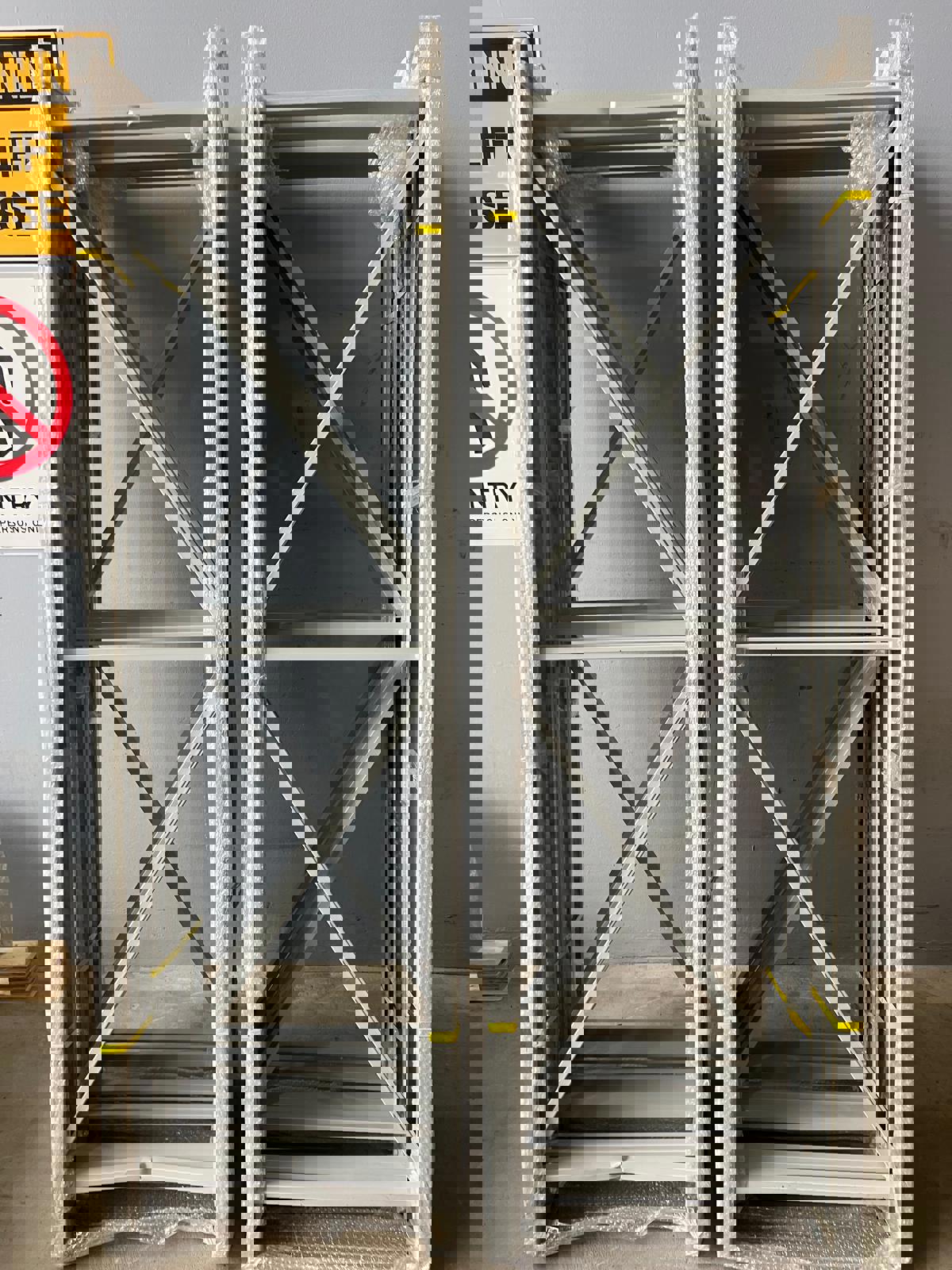 New Commercial Steel Shelving System – 12 Uprights, 64 Beams, 32 Shelves