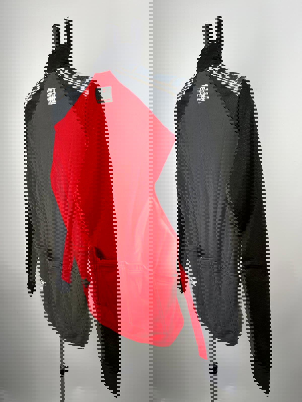 Assos Men's Utility Jacket Black and Red Full Zip