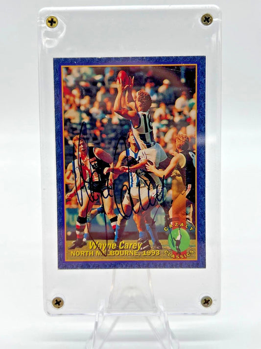AFL 94 North Melbourne Wayne Carey Cazaly Classics Signed Authograph
