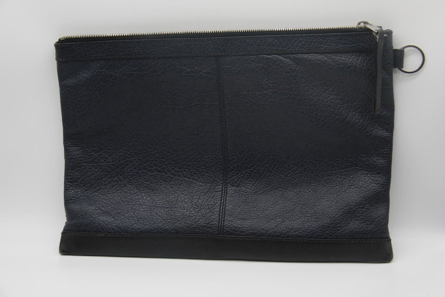 Balenciaga Paris Black Leather Clutch Bag