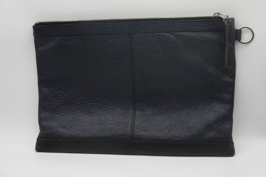 Balenciaga Paris Black Leather Clutch Bag