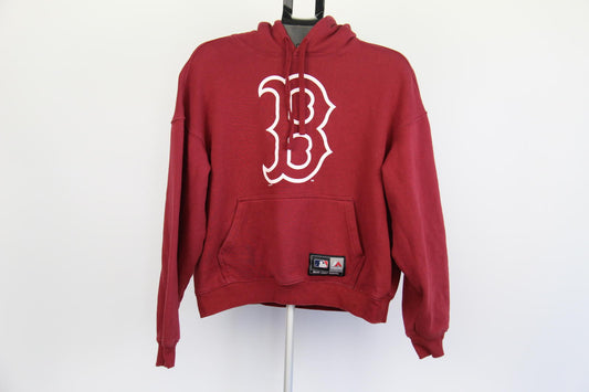 Majestic MLB Boston Red Sox Hoodie – Size Small – Maroon – Genuine Merchandise