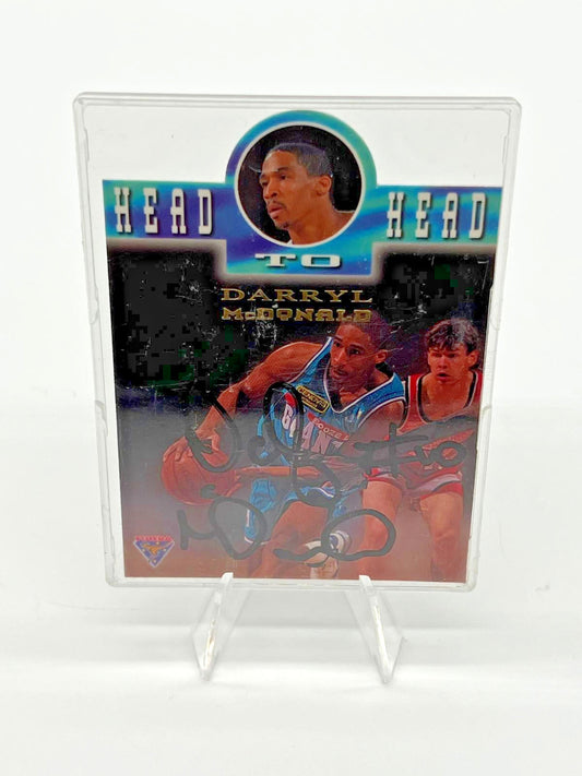 1995 Futera NBL Head to Head Darryl Mcdonald Signed Sample