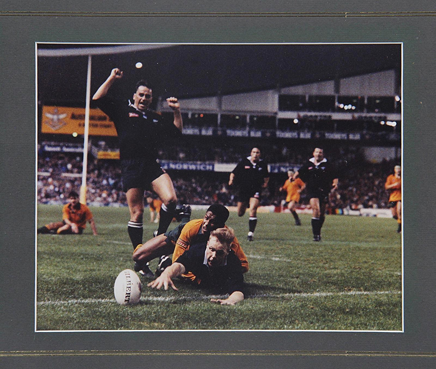 Signed Limited Edition George Gregan 'That Tackle' Framed Photoset, 479/1000
