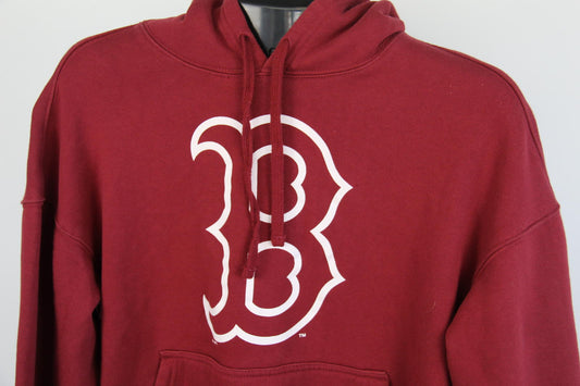 Majestic MLB Boston Red Sox Hoodie – Size Small – Maroon – Genuine Merchandise