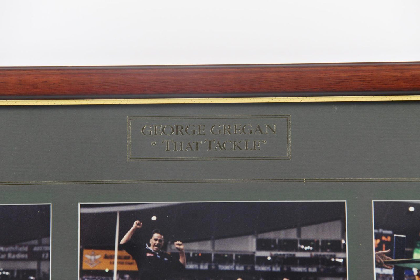 Signed Limited Edition George Gregan 'That Tackle' Framed Photoset, 479/1000