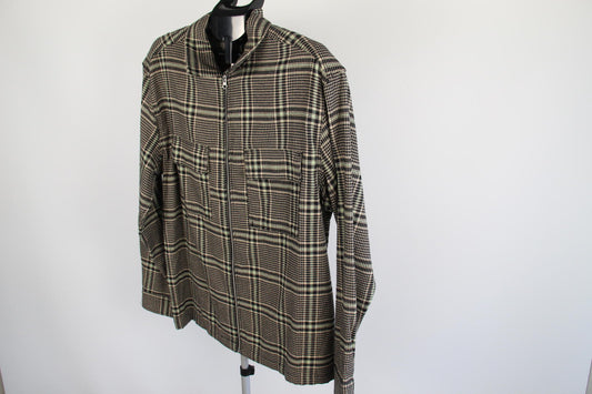 H&M L.O.G.G. Men's Zip-Up Overshirt Jacket – Size Large –