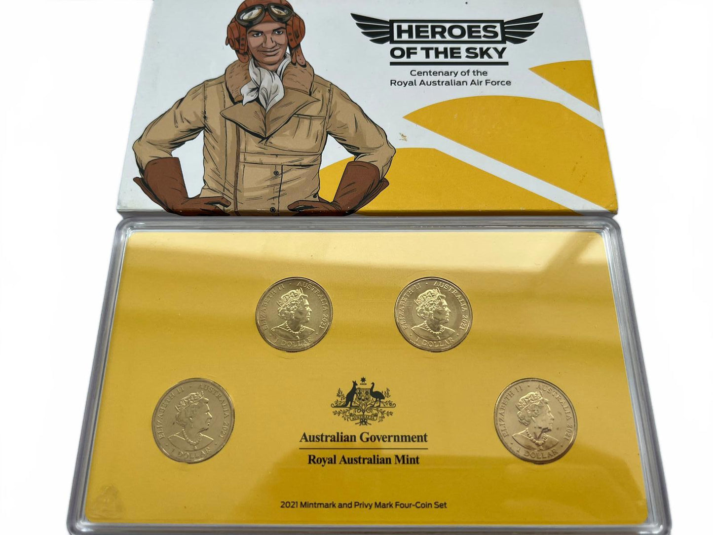 2021 Heroes of the Sky - Centenary of the RAAF Four-Coin Set RAM UNC