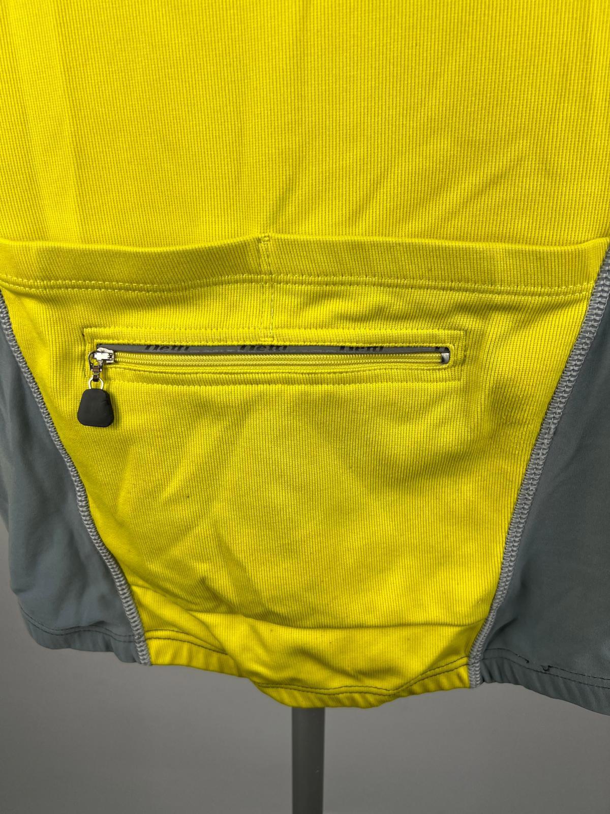 Netti A Thermal Cycling Jersey Jacket Yellow/Grey, Full Zip, Size S
