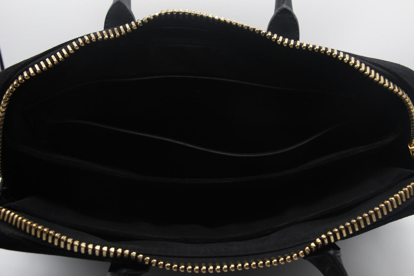 Tom Ford Black Suede Briefcase Bag (H0221T)