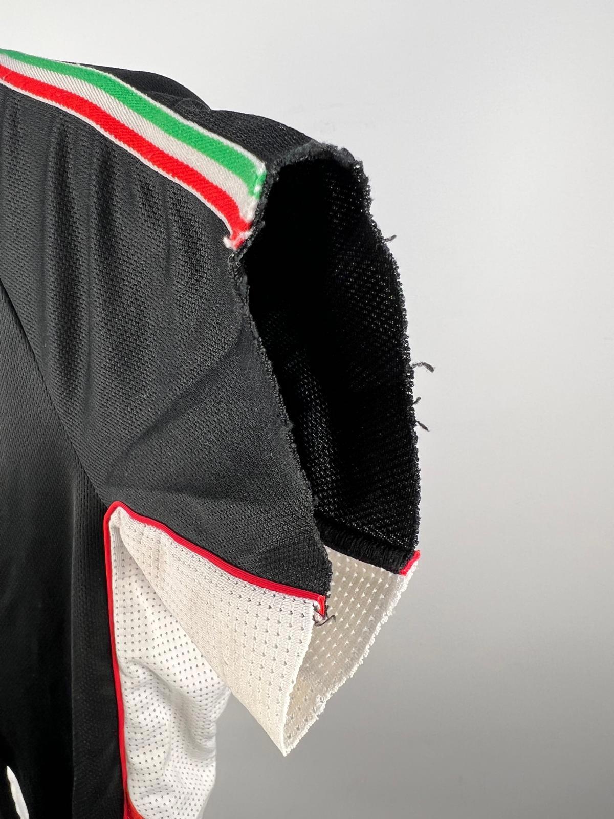 Santini SMS Cycling Jersey - XS - Black/Red/White - Full Zip - Made in Italy