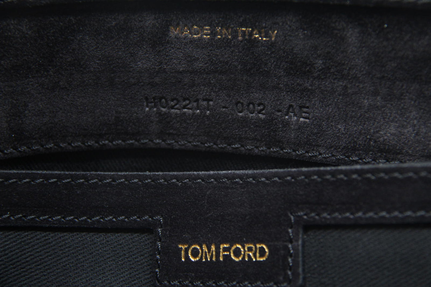 Tom Ford Black Suede Briefcase Bag (H0221T)