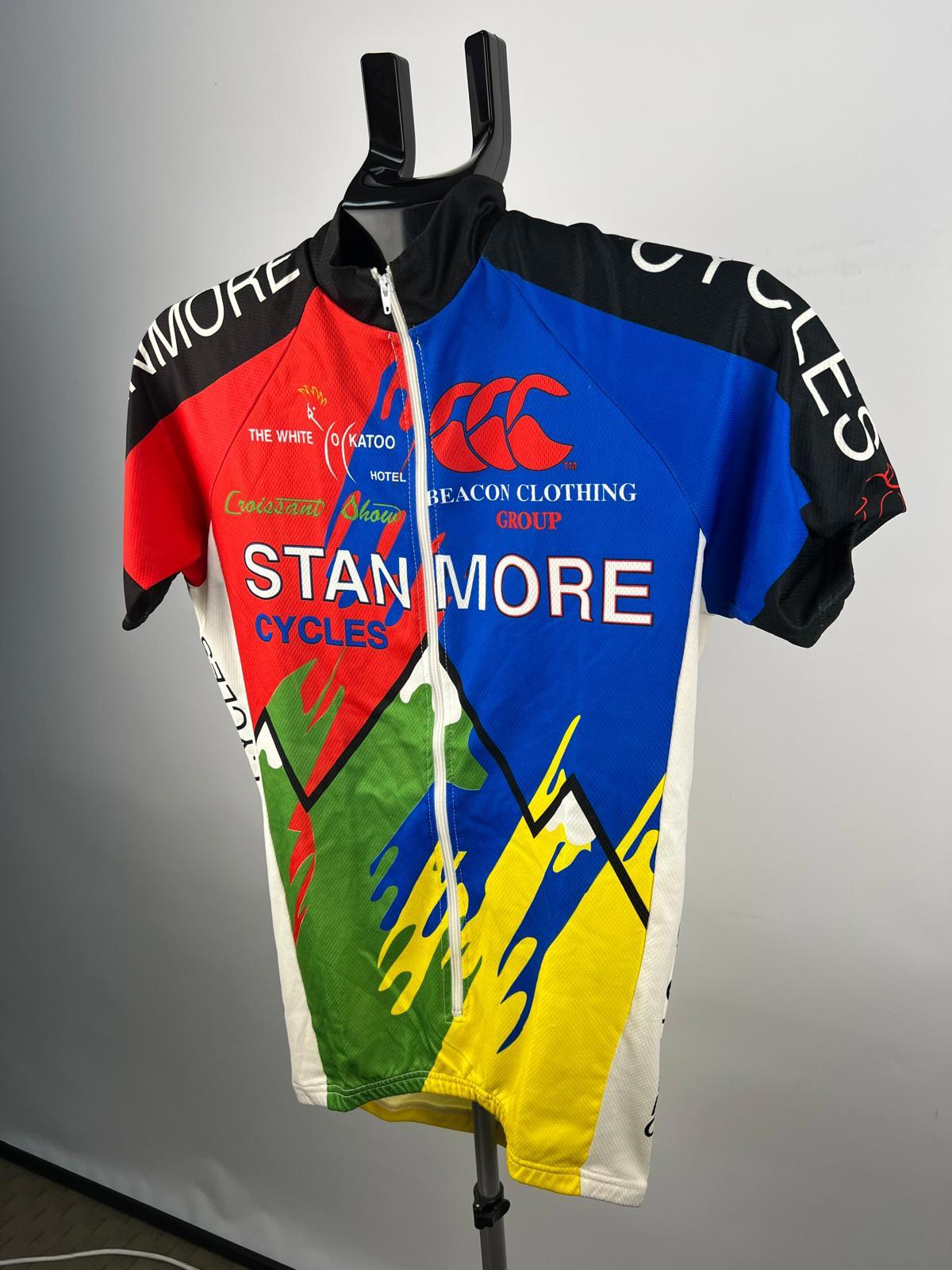 Clima Stanmore Cycles Vintage Cycling Jersey S Full Zip NZ Made