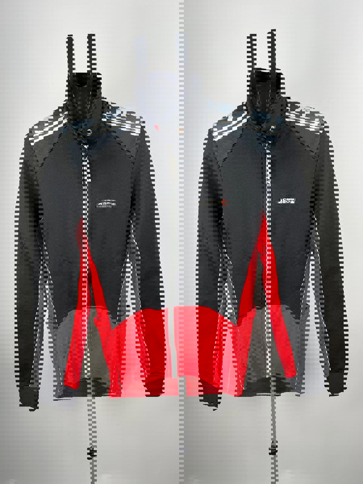 Assos Men's Utility Jacket Black and Red Full Zip
