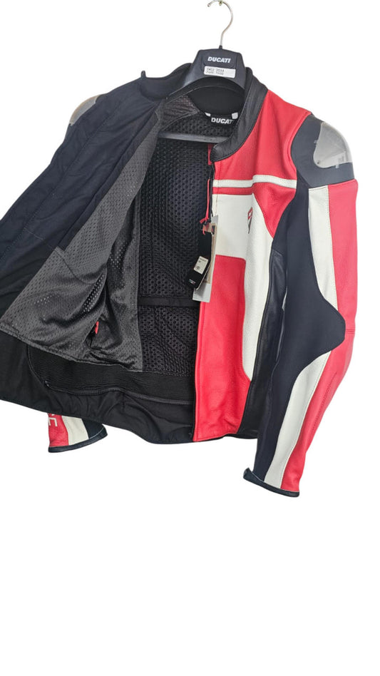 DUCATI MENS DUCATI CORSE C4 LEATHER JACKET New