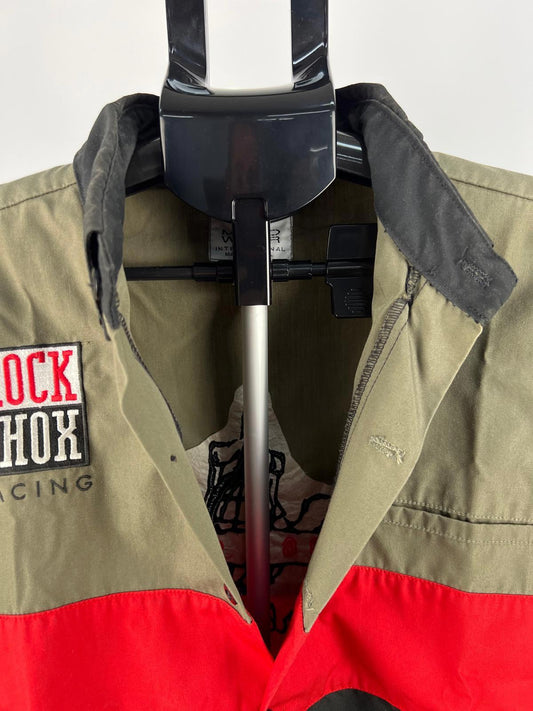 Moto Wear RockShox Racing Short Sleeve Button-Up Shirt L Made in USA