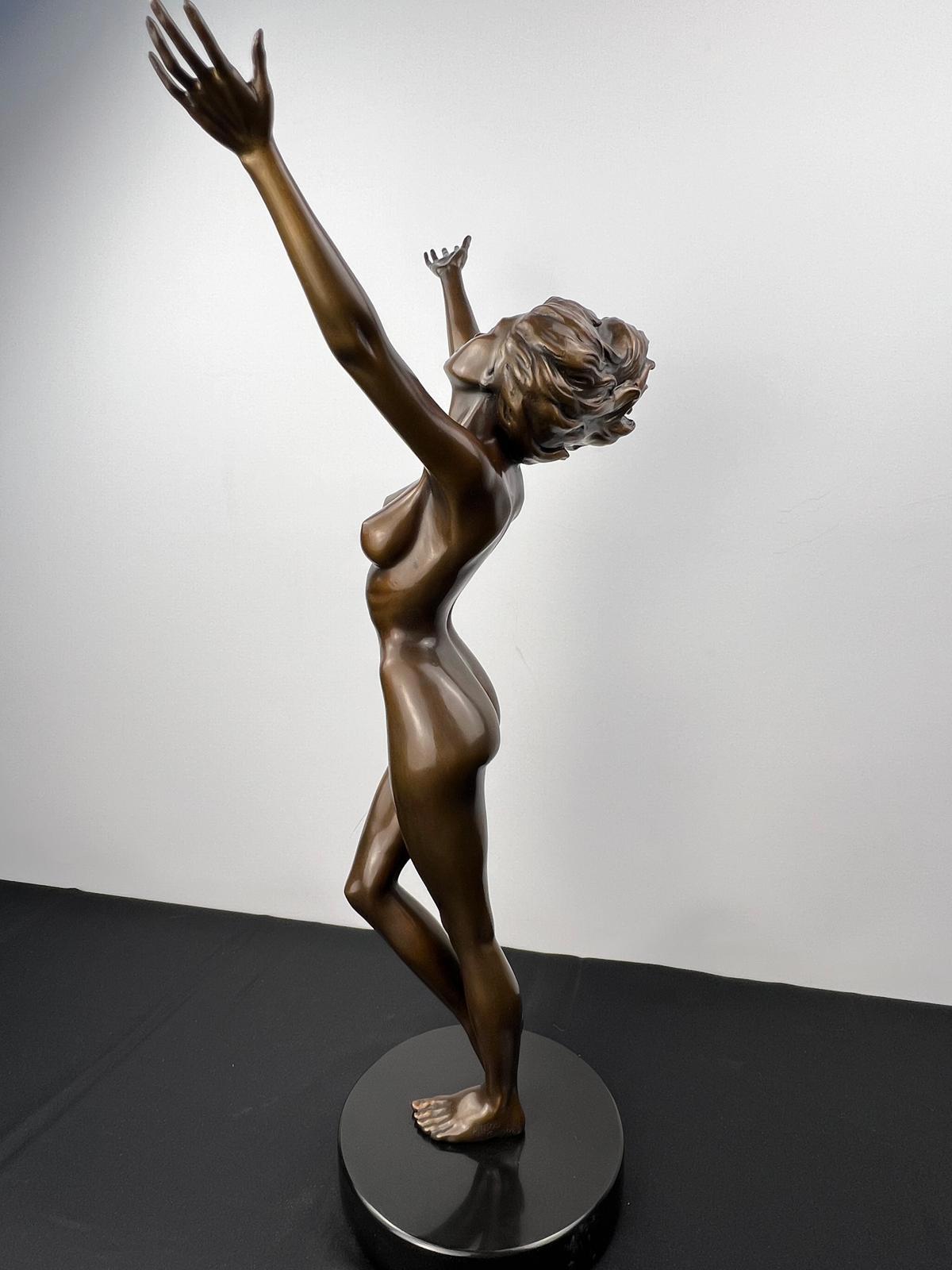 Genuine 'Gratitude' Bronze Sculpture by Danielle Anjou