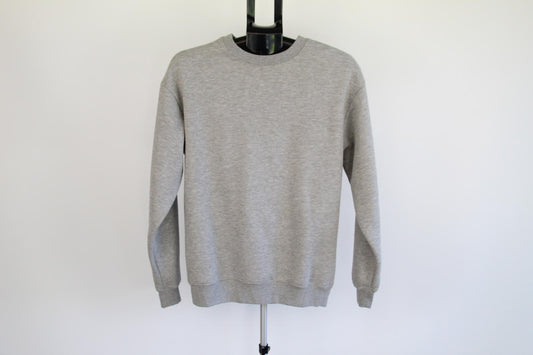 General Pants Co. Grey Crew Neck Brushed Back Fleece Sweatshirt - Size XS