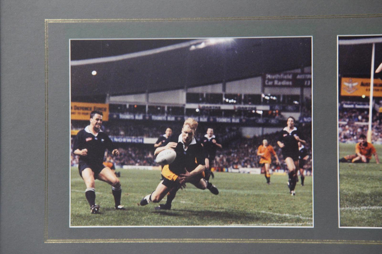 Signed Limited Edition George Gregan 'That Tackle' Framed Photoset, 479/1000