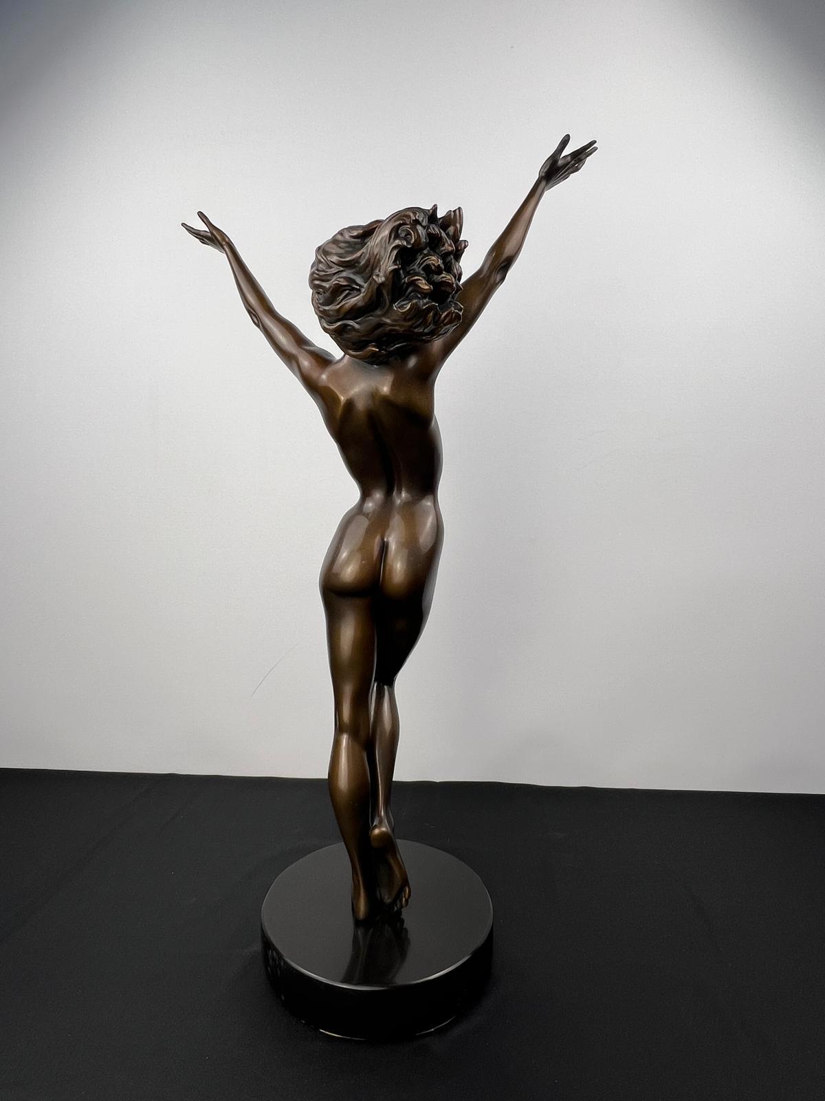 Genuine 'Gratitude' Bronze Sculpture by Danielle Anjou