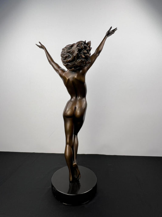Genuine 'Gratitude' Bronze Sculpture by Danielle Anjou
