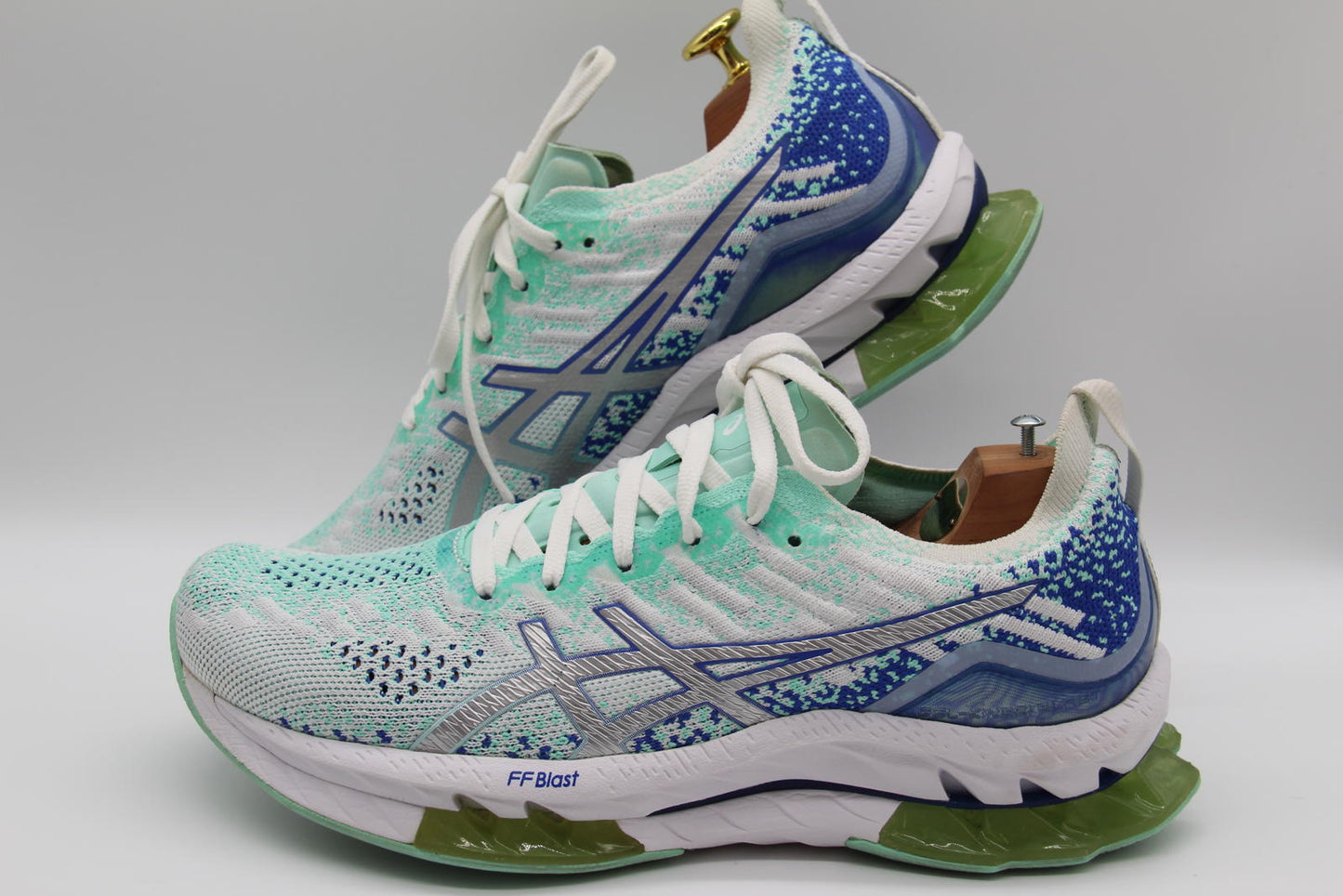 ASICS GEL-Kinsei Blast – White - Mint Green (1012B068) US 9 / UK 7 - Women’s
