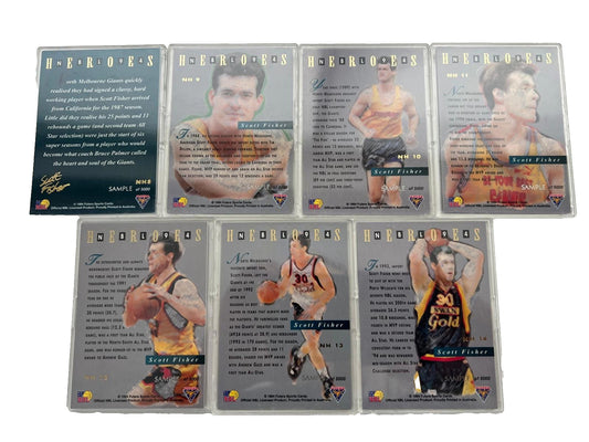 1994 Australia NBL 'Scott Fisher - Heroes' Limited Edition Sample Set 7 Cards