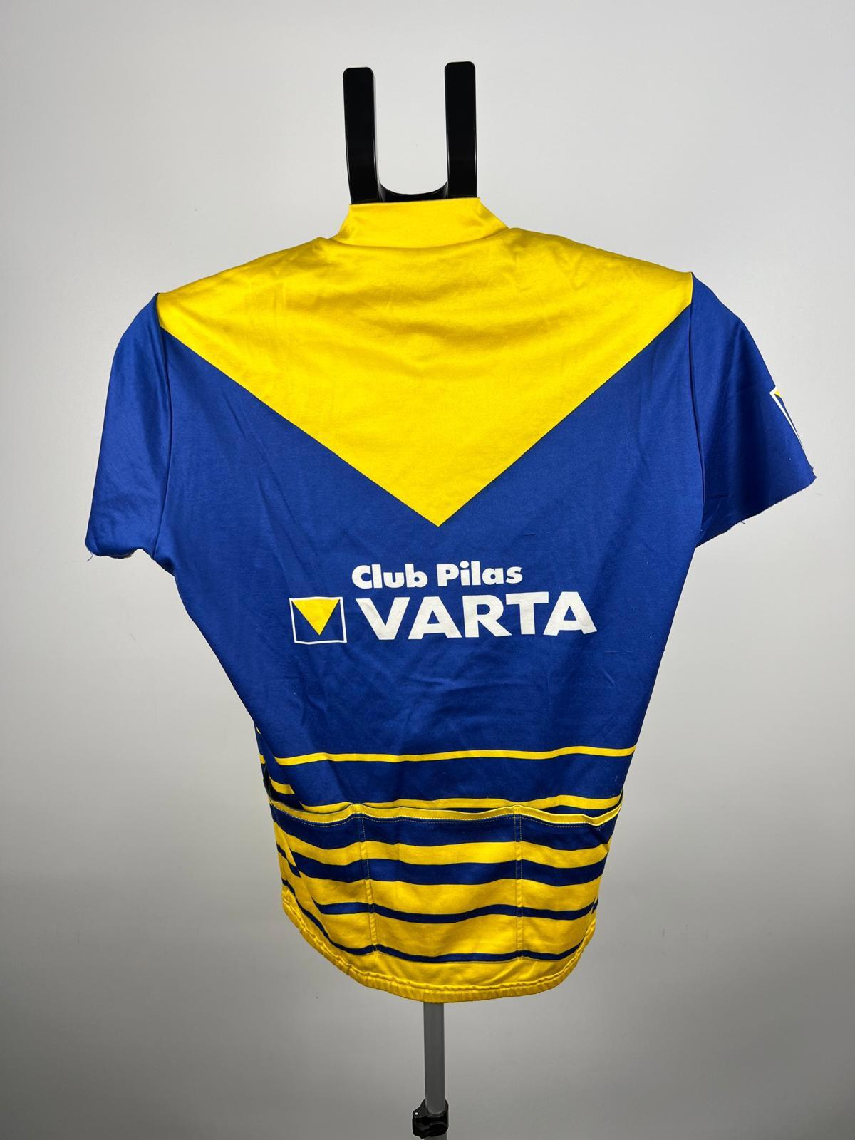 Assos Swiss-Made Club Pilas VARTA Cycling Jersey Blue/Yellow Size M