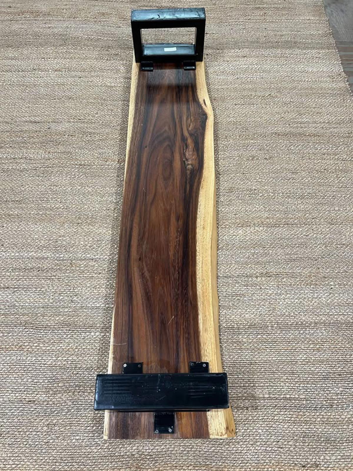 Black walnut hardwood live edge low benches