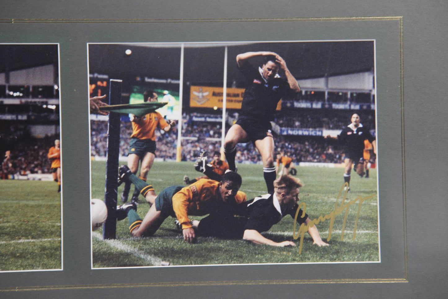 Signed Limited Edition George Gregan 'That Tackle' Framed Photoset, 479/1000