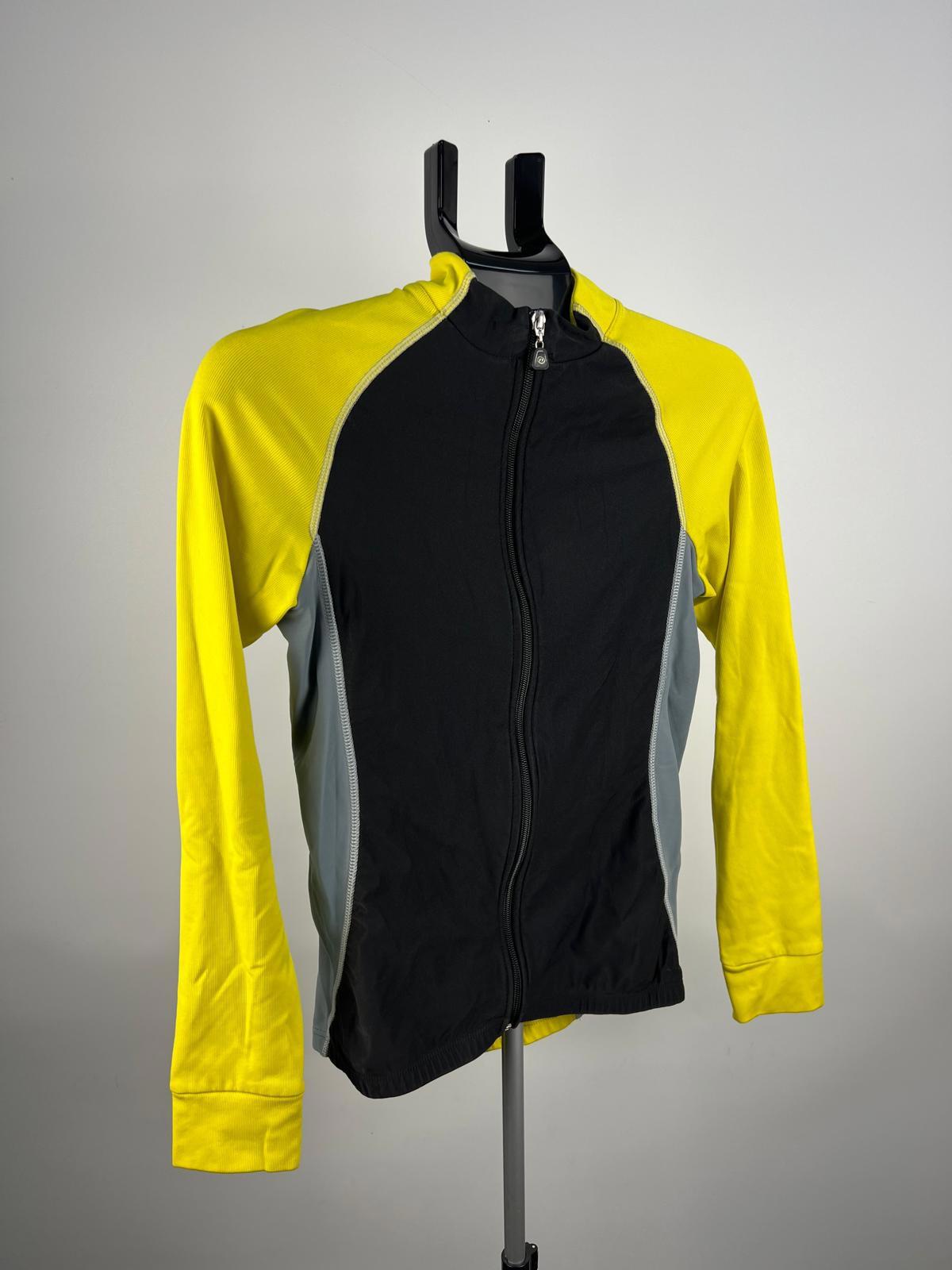 Netti A Thermal Cycling Jersey Jacket Yellow/Grey, Full Zip, Size S